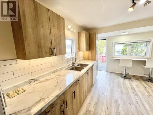 316 W 5Th Avenue, Prince Rupert, BC - Indoor Photo Showing Kitchen With Double Sink