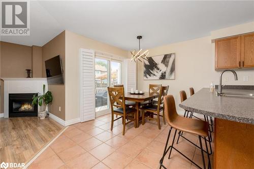 143 Porchlight Road, Brampton, ON - Indoor Photo Showing Dining Room With Fireplace