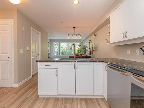 106-364 Goldstream Ave, Colwood, BC - Indoor Photo Showing Kitchen With Double Sink