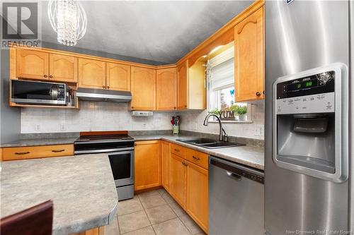 11 Darla Court, Moncton, NB - Indoor Photo Showing Kitchen With Stainless Steel Kitchen With Double Sink