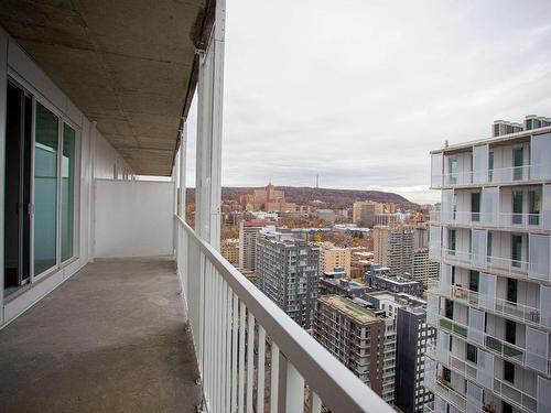 Balcony - 2802-2320 Rue Tupper, Montréal (Ville-Marie), QC - Outdoor With Balcony With Exterior