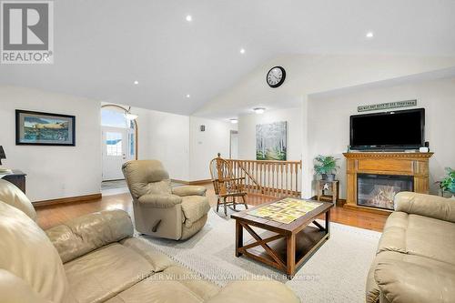 745 Wellington Avenue S, North Perth, ON - Indoor Photo Showing Living Room With Fireplace