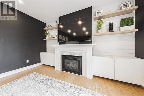 14 Dolphin Place, Hamilton, ON - Indoor Photo Showing Living Room With Fireplace