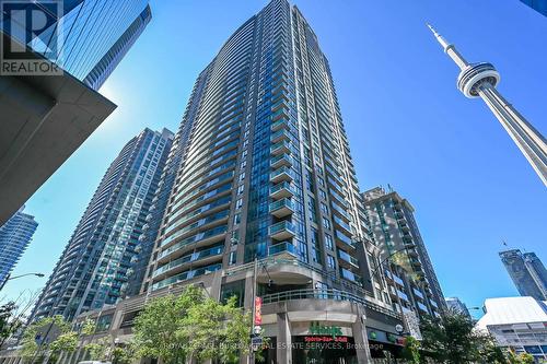 709 - 30 Grand Trunk Crescent, Toronto, ON - Outdoor With Balcony With Facade