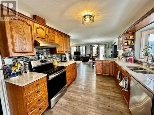 10681 Cottonwood Cresent, Dawson Creek, BC - Indoor Photo Showing Kitchen With Double Sink