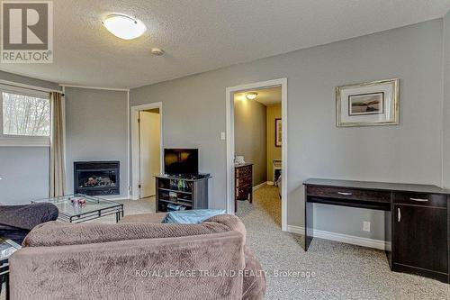 Upper - 265 Edinburgh Street, London, ON - Indoor Photo Showing Living Room With Fireplace