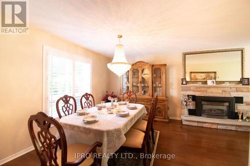 646 Bookham Crescent, Mississauga, ON - Indoor Photo Showing Dining Room With Fireplace