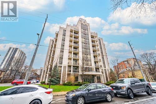 502 - 90 Charlton Avenue W, Hamilton, ON - Outdoor With Balcony With Facade