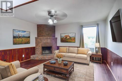 27 Rogers Road, Toronto, ON - Indoor Photo Showing Living Room With Fireplace