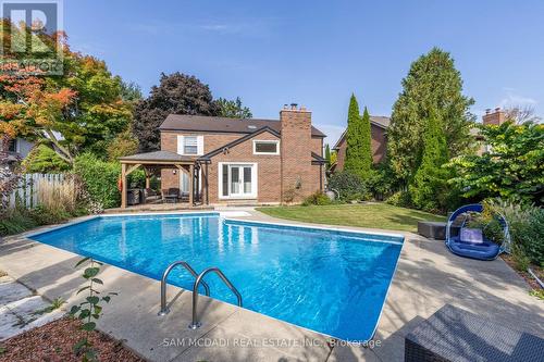 1882 Sherwood Forrest Circle, Mississauga, ON - Outdoor With In Ground Pool With Backyard