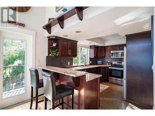 8617 Fitzmaurice Drive, Coldstream, BC - Indoor Photo Showing Kitchen With Stainless Steel Kitchen