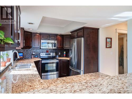 8617 Fitzmaurice Drive, Coldstream, BC - Indoor Photo Showing Kitchen With Stainless Steel Kitchen With Double Sink