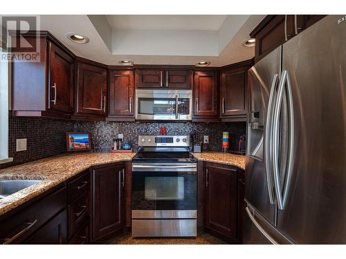 8617 Fitzmaurice Drive, Coldstream, BC - Indoor Photo Showing Kitchen With Stainless Steel Kitchen