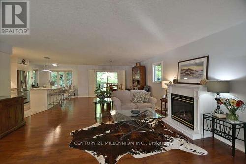 4 Pauline Place, Wasaga Beach, ON - Indoor Photo Showing Living Room With Fireplace