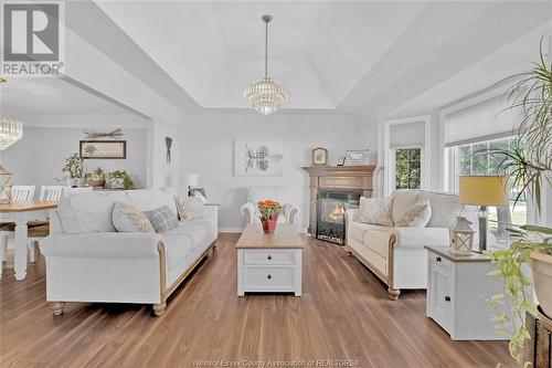 21166 Erie Street South, Wheatley, ON - Indoor Photo Showing Living Room With Fireplace