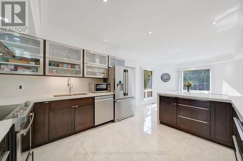 1414 Cawthra Road, Mississauga, ON - Indoor Photo Showing Kitchen With Double Sink