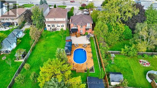 1414 Cawthra Road, Mississauga, ON - Outdoor With Above Ground Pool With View