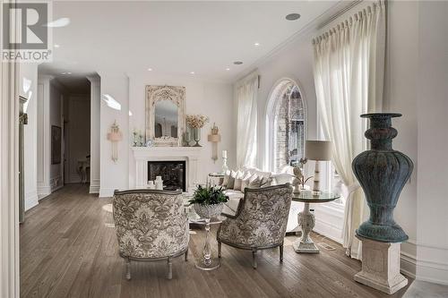 76 Hazelton Drive, Greater Sudbury, ON - Indoor Photo Showing Living Room With Fireplace