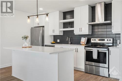 320 Miwate Private Unit#301, Ottawa, ON - Indoor Photo Showing Kitchen With Stainless Steel Kitchen With Upgraded Kitchen