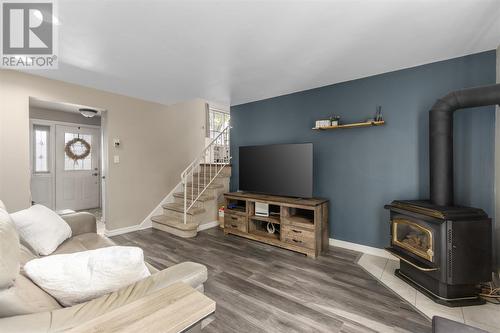 154 Norden Cres, Sault Ste. Marie, ON - Indoor Photo Showing Living Room With Fireplace