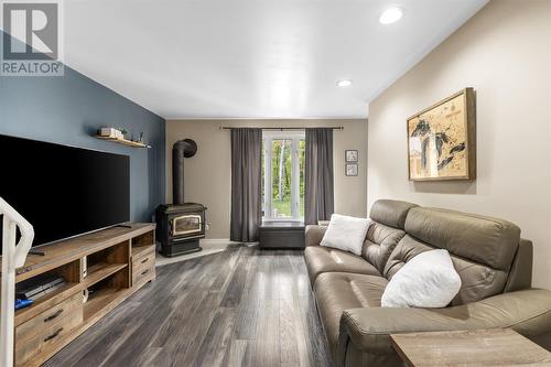 154 Norden Cres, Sault Ste. Marie, ON - Indoor Photo Showing Living Room With Fireplace