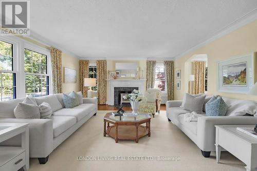 37 Foxbar Road, London, ON - Indoor Photo Showing Living Room With Fireplace