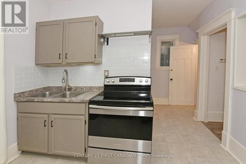 452 Charlotte Street, London, ON - Indoor Photo Showing Kitchen With Double Sink