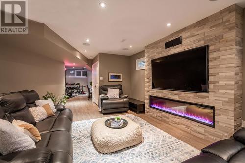 4610 Cornerstone Drive, Burlington, ON - Indoor Photo Showing Living Room With Fireplace