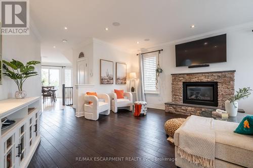 4610 Cornerstone Drive, Burlington, ON - Indoor Photo Showing Living Room With Fireplace