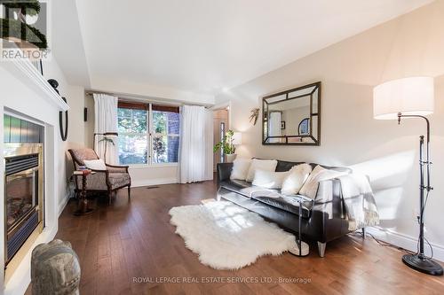 108 Chalmers Street, Oakville, ON - Indoor Photo Showing Living Room With Fireplace