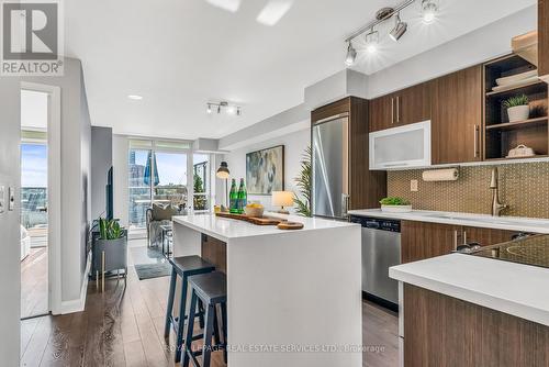 507 - 1 Michael Power Place, Toronto, ON - Indoor Photo Showing Kitchen With Upgraded Kitchen