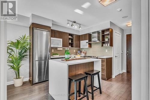 507 - 1 Michael Power Place, Toronto, ON - Indoor Photo Showing Kitchen With Stainless Steel Kitchen