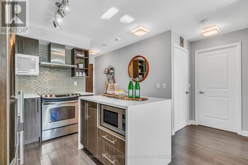 507 - 1 Michael Power Place, Toronto, ON - Indoor Photo Showing Kitchen With Stainless Steel Kitchen