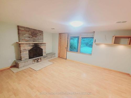 55 Bow Valley Dr, Toronto, ON - Indoor Photo Showing Living Room With Fireplace