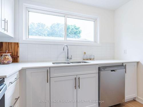 37 Woodman Dr N, Hamilton, ON - Indoor Photo Showing Kitchen With Double Sink