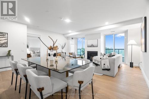 801 - 285 Avenue Road, Toronto, ON - Indoor Photo Showing Dining Room With Fireplace