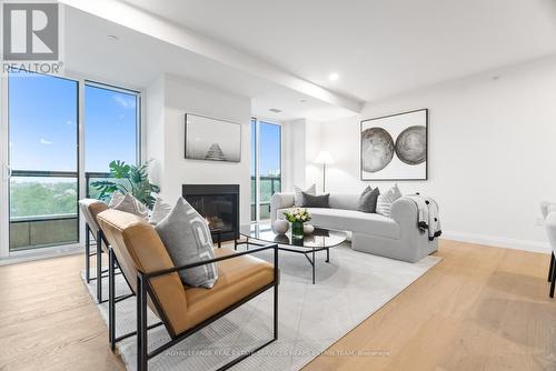 801 - 285 Avenue Road, Toronto, ON - Indoor Photo Showing Living Room With Fireplace