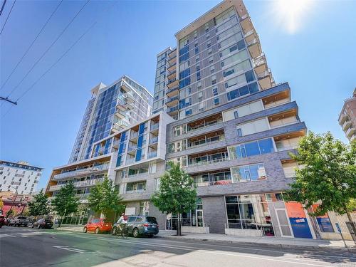 1601-989 Johnson St, Victoria, BC - Outdoor With Balcony With Facade