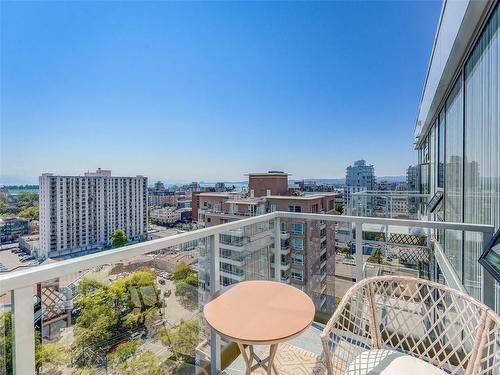 1601-989 Johnson St, Victoria, BC - Outdoor With Balcony With View