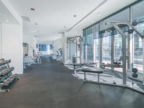 Exercise room - 1310-1155 Rue De La Montagne, Montréal (Ville-Marie), QC - Indoor Photo Showing Gym Room