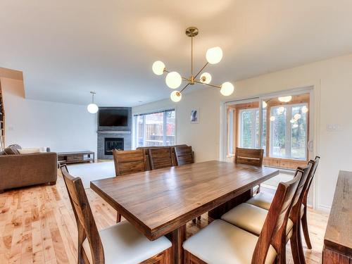 Kitchen - 600 Ch. Olivier, Saint-Côme, QC - Indoor Photo Showing Dining Room With Fireplace