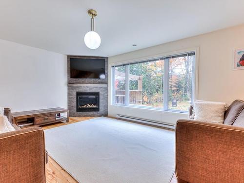 Living room - 600 Ch. Olivier, Saint-Côme, QC - Indoor Photo Showing Living Room With Fireplace