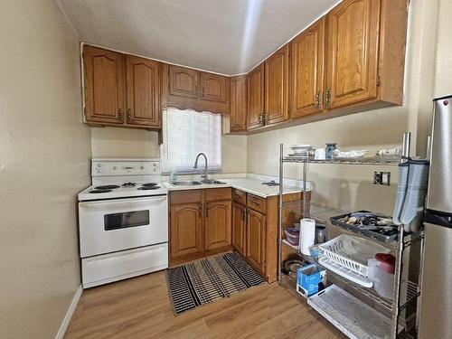 96 Front Street, Nipigon, ON - Indoor Photo Showing Kitchen With Double Sink