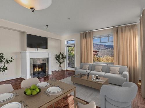 40-175 Holloway Drive, Kamloops, BC - Indoor Photo Showing Living Room With Fireplace