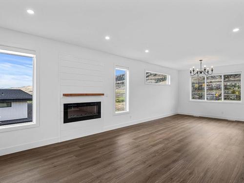 240 Holloway Drive, Kamloops, BC - Indoor Photo Showing Living Room With Fireplace