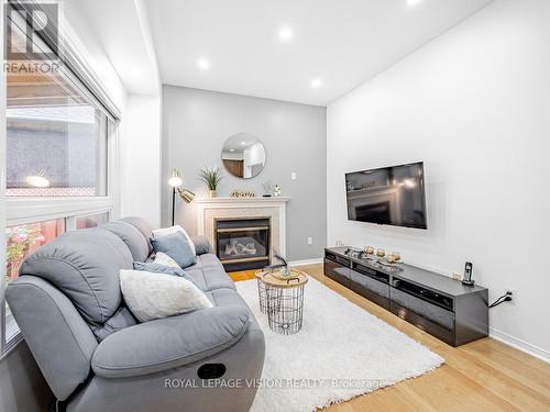 7 Rockrose Drive, Brampton, ON - Indoor Photo Showing Living Room With Fireplace