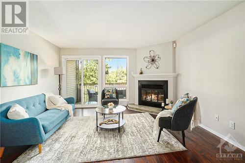 6537 Bilberry Drive Unit#B, Ottawa, ON - Indoor Photo Showing Living Room With Fireplace