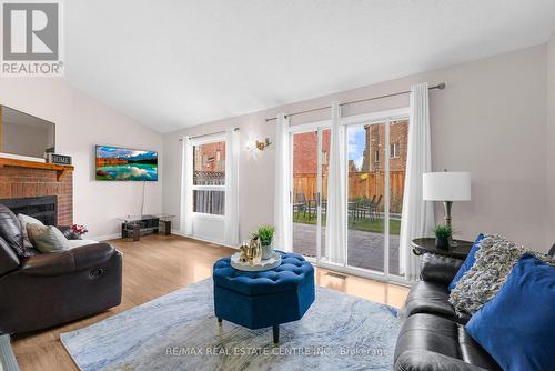 33 Trammell Lane, Brampton, ON - Indoor Photo Showing Living Room With Fireplace