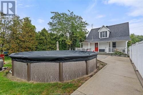 151 Belle River Road, Kingsville, ON - Outdoor With Above Ground Pool With Deck Patio Veranda