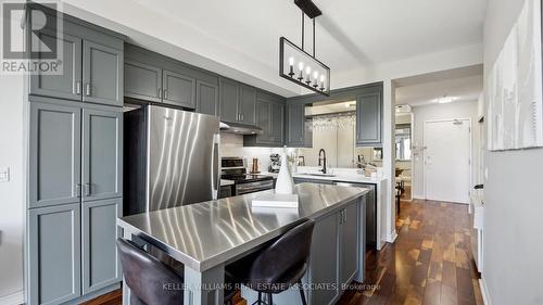 602 - 200 Burnhamthorpe Road E, Mississauga, ON - Indoor Photo Showing Kitchen With Stainless Steel Kitchen